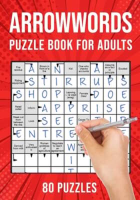 Arrowwords Puzzle Books for Adults: Arrow Words Crossword Activity Book 80: New