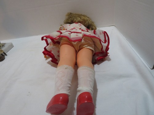 VTG IDEAL SHIRLEY TEMPLE DOLL 1972 RED POLKA DOT DRESS ST-14-H-213 Hong Kong - Picture 11 of 14