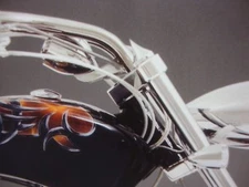 BIG DOG MOTORCYCLES OEM CHROME TRIBAL FORK CAPS 41mm K-9 Mastiff Chopper & more