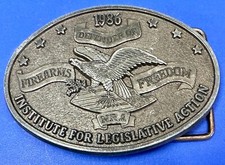 Nra Institute For Legislative Action Firearms Gun Freedom Patriotic Belt Buckle