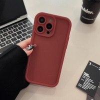 Solid Color Silicone Phone Case Cover for iPhone 17 16 15 14 13 12 Pro Max 7/8 x