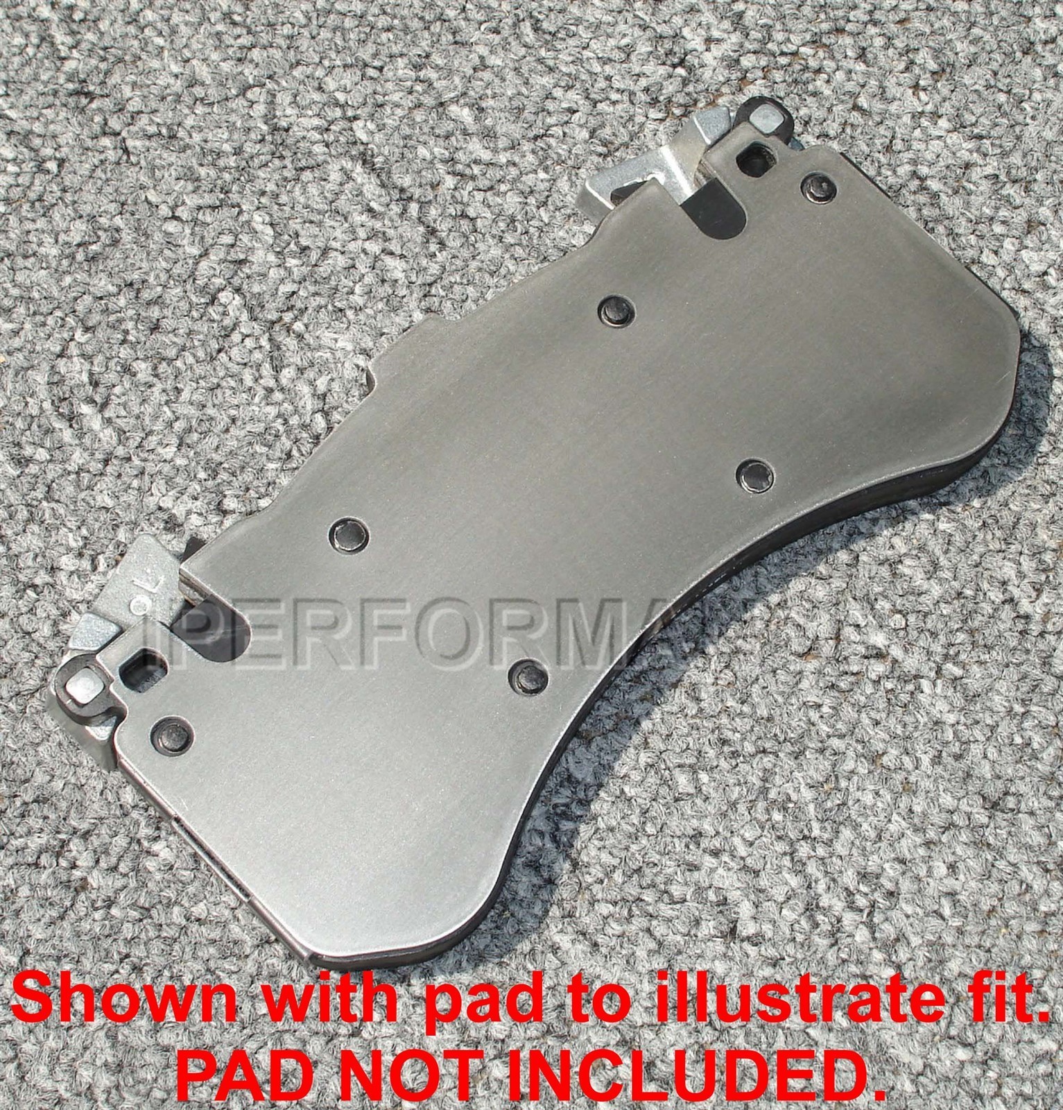 Titanium Brake Pad Shim Heat Shield Set for Lamborghini Aventador; Cer Disc Fr