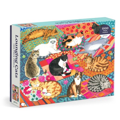 Lounging Cats. 1000 Piece Puzzle Spiel Englisch 2024 Abrams & Chronicle Books
