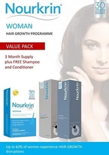 Nourkrin Woman Value Pack 180 Tablets,Shampoo and Conditioner