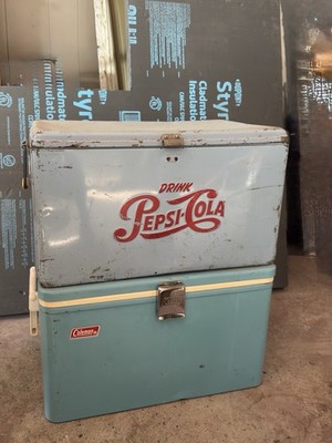Vintage Blue Pepsi Cola Cooler | eBay