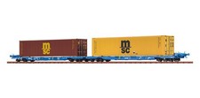 BRAWA 48108 Intermodal Type Sffggmrrs197 Container 40 Feet "MSC"