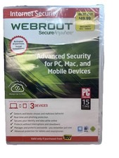 Webroot SecureAnywhere Internet Security - Full Version for Windows  Mac WBR00S