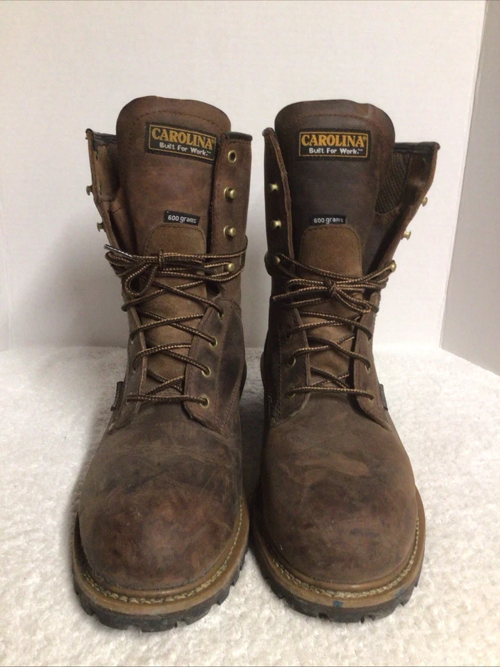 Botas de trabajo Carolina Logger de cuero impermeables con puntera de acero para hombre 11 D CA5821 Foto 2 de 4