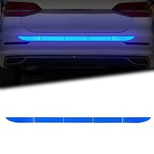 Reflective Rear Bumper Sticker Car Trunk Reflective Strips Diamond Grade Blue