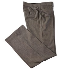 Express Editor Pants Womens 10R Brown Twill Dress Pants Lined Pockets