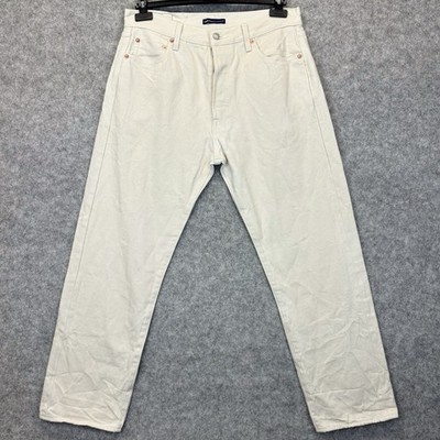 Levi s Made & Crafted 1980S 501  Original Fit Selvedge Jeans W36  L29  Cream
