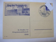 WHW - Tag der Wehrmacht,  1942, Sonderstempel: Kempten i