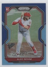 2021 Panini Prizm Tier II Blue & Carolina Blue Prizm Alec Bohm #140 0c2