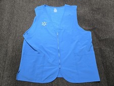 Walmart Employee Vest Extra Large Blue Full Zip Embroidered Spark Logo Pockets