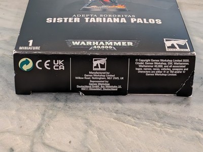 Warhammer Commemorative Series 40k Sister Tariana Palos Miniature