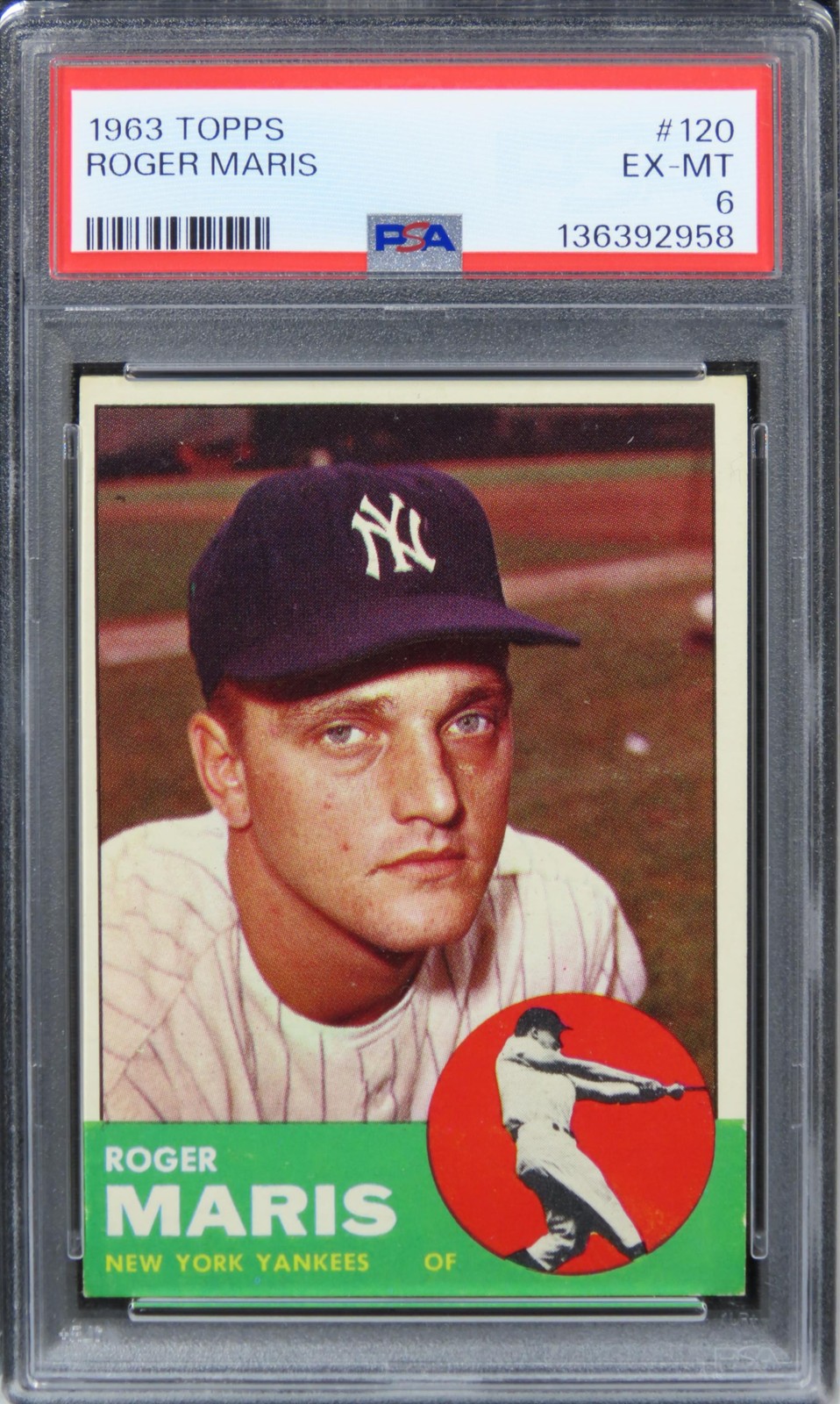 1963 Topps Roger Maris #120 PSA 6 EX-MT