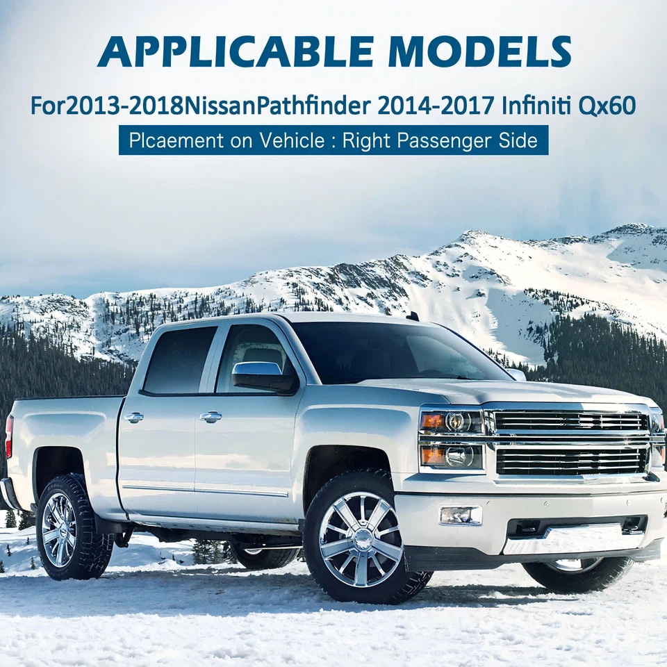 For INFINITI QX60 2014-2017 JX35 Sun Visor 96400-9PB0A Right Passenger Side Gray Foto 4 de 4