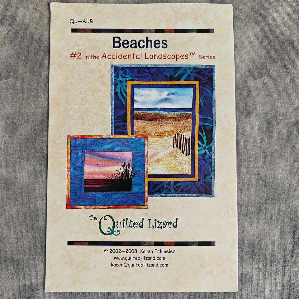 Beaches #2 Accidental Landscapes Quilt Pattern by Karen Eckmeier Quilted Lizard - Image 2 of 3