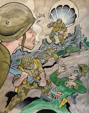 PARATROOPERS ** MIKE BENNETT'S  ORIGINAL  ART   (2026) 4/12/26 W1