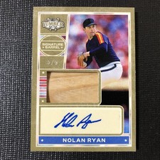 NOLAN RYAN 2025 Leaf Lumber Game-Used Bat Barrel AUTO 5/5【A02】