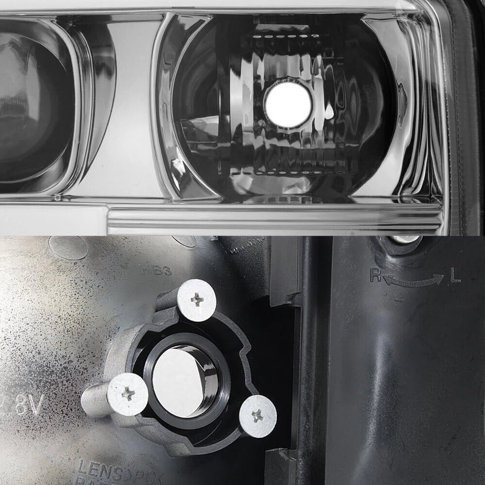 Faros proyectores de tubo LED 1999-2006 GMC Sierra 1500 2500HD 3500 Yukon XL Foto 4 de 4