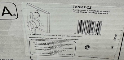 #ad Delta T27867 CZ Ara 17 Series Pressure Balanced Valve Trim Champagne Bronze $303.99