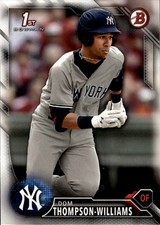2016 Bowman Draft #BD-23 Dom Thompson-Williams New York Yankees