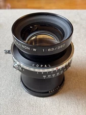 Fuji Fujinon-W 360mm f/6.3 Large Format Lens in Copal 3S Shutter