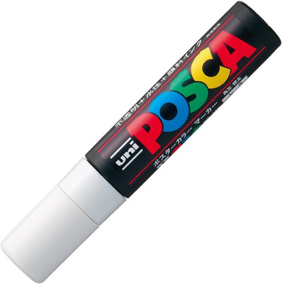 Uni Posca Extra Bold Marker, White (PC17K.1) 1 Count (Pack of 1),