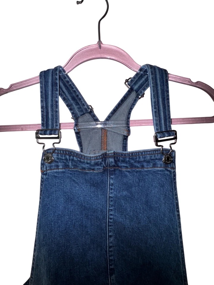 Gap Maternity Denim Overalls Large Comfortable Sustainable Chic Blue Jeans - Image 3 of 4