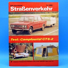 Der Deutsche Straßenverkehr 11 1980 Camptourist CT 6-2 Wolga Lada Wartburg $87