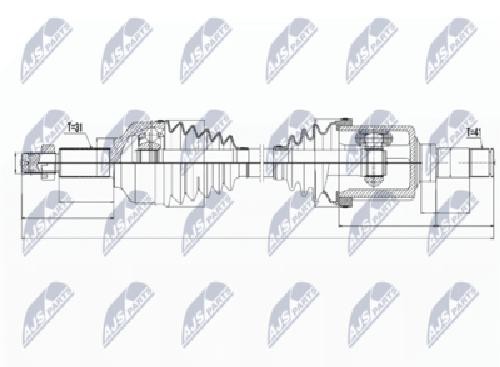 Nty Driveshaft Left For Ford Transit 310 13- Tourneo Custom 12 - Image 10