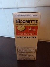 Nicorette Fruit Chill 2mg Gum - 100 Count Exp 09/2028