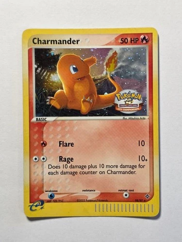 Charmander 98/97 EX Dragon City Championships Pokemon Card 2003 - Excellent