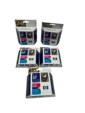 Lot Of 5 New Sealed HP 57 Tri Color Ink Cartridge Expired 2004