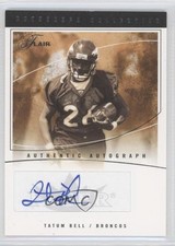 2004 Flair Auto Collection Silver 34/100 Tatum Bell #AC-TB Auto 4p7