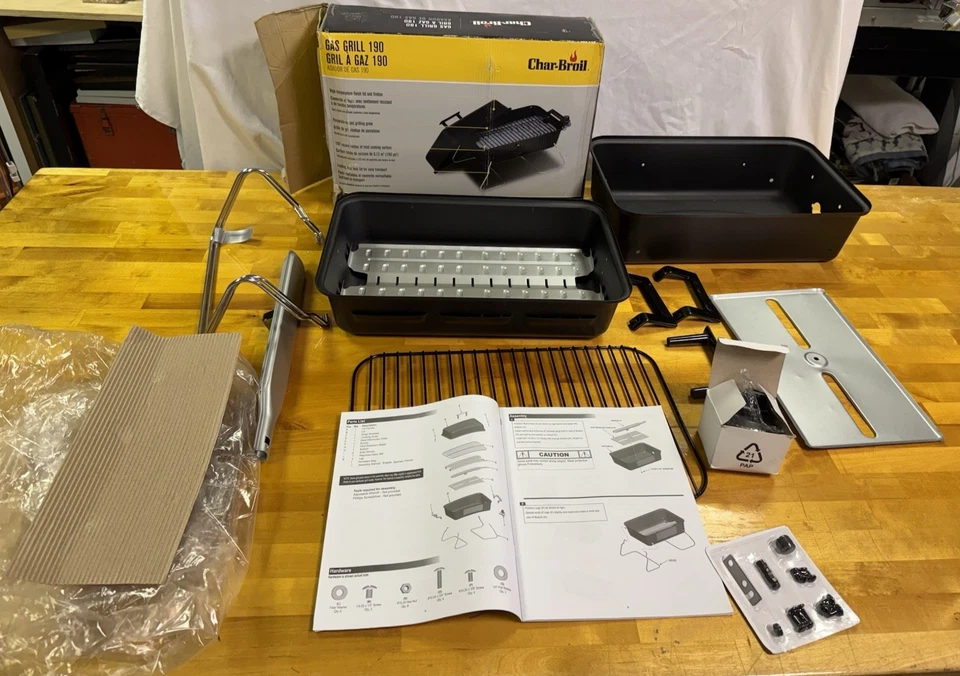 Char-Broil 1-Burner Portable Propane Gas Table Top Grill 190 in Black NOB - Image 3 of 4