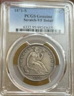 1871-S Seated Liberty Silver Half Dollar PCGS VF Details