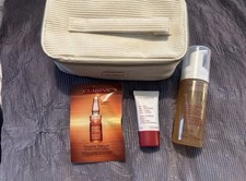 Image of Clarins Facial Cleansing Moisturising Gift Set New In Clarins Bag