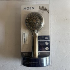 Moen 20091SRN 5-Setting Hand Held Brushed Nickel Spot Resist Shower Head,2.5 GPM