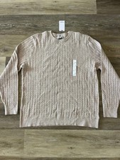 NWT Goodfellow  Co Men  s Soft Knit Crew Sweater Tan Size XL