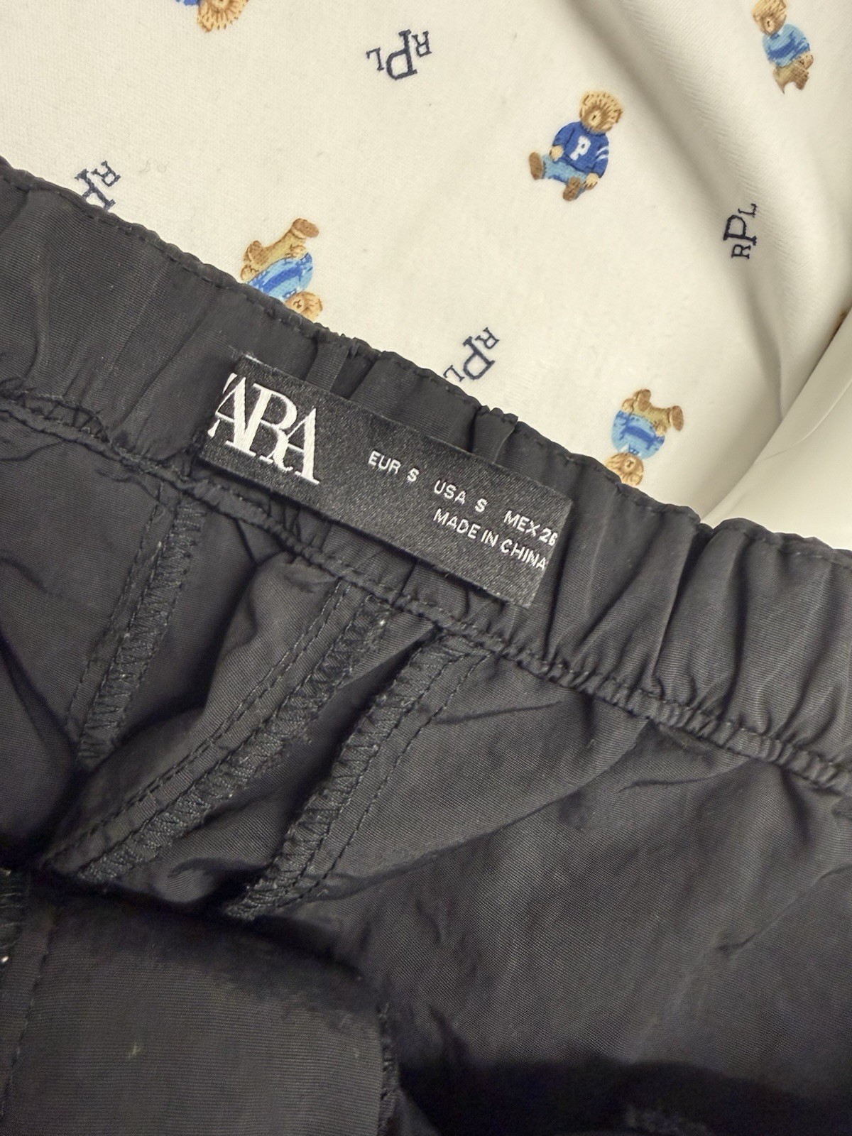 Zara Parachute Black Trousers Small Sold Out Limited image 3