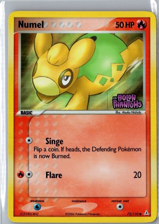 Numel 72/110 ex Holon Phantoms Reverse Holo Stamped Pokémon NM