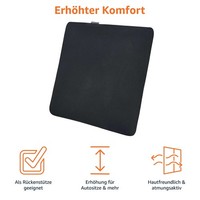 Amazon Basics Sitzkissen Memoryschaum 38X38 Cm Schwarz Quadratisch