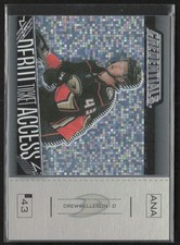 2023-24 UD Credentials Drew Helleson 111 Debut Ticket Access Ice Blue /799 RC