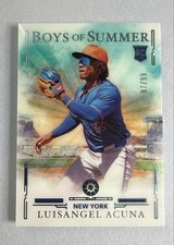 2025 Panini Boys of Summer - Luisangel Acuna, Luisangel Acuna #43 Blue /99 (RC)