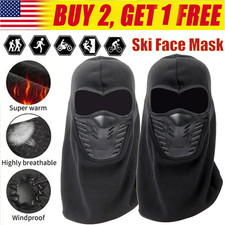Balaclava Ski Full Face Mask Windproof Fleece Neck Warm for Winter Cold Weather