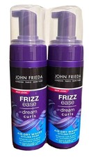 2X John Frieda Curl Defining Frizz Ease AIR-DRY WAVES Styling Foam 5 fl oz each