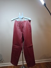 Terry Lewis Red Leather Pants