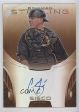 2013 Bowman Sterling Prospect Orange Refractor 66/75 Chance Sisco Auto 0s3